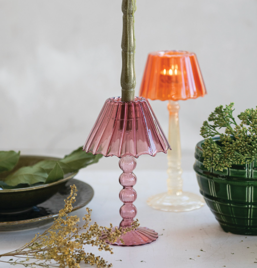 Glass Tealight Lamp
