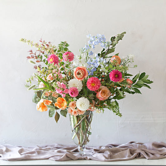 The Oversized Glass Vase Arrangement