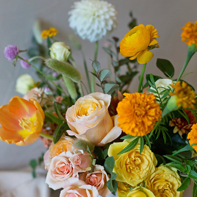 Thanksgiving Blooms Bucket